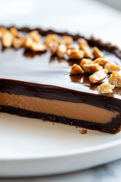 Peanut Butter Brownie Tart – High-Protein Keto Style