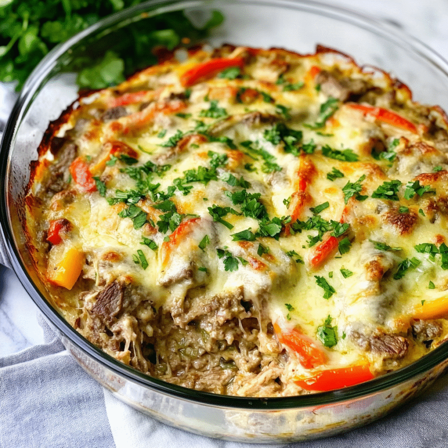Philly Cheesesteak Keto Casserole Loaded: A Must-Try Recipe! 6 Philly Cheesesteak Keto Casserole Loaded