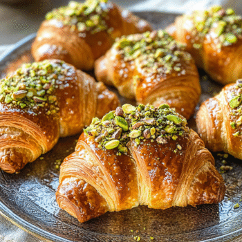 Pistachio Filled Croissants