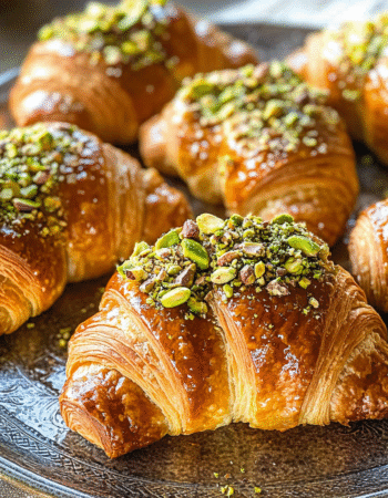 Pistachio Filled Croissants