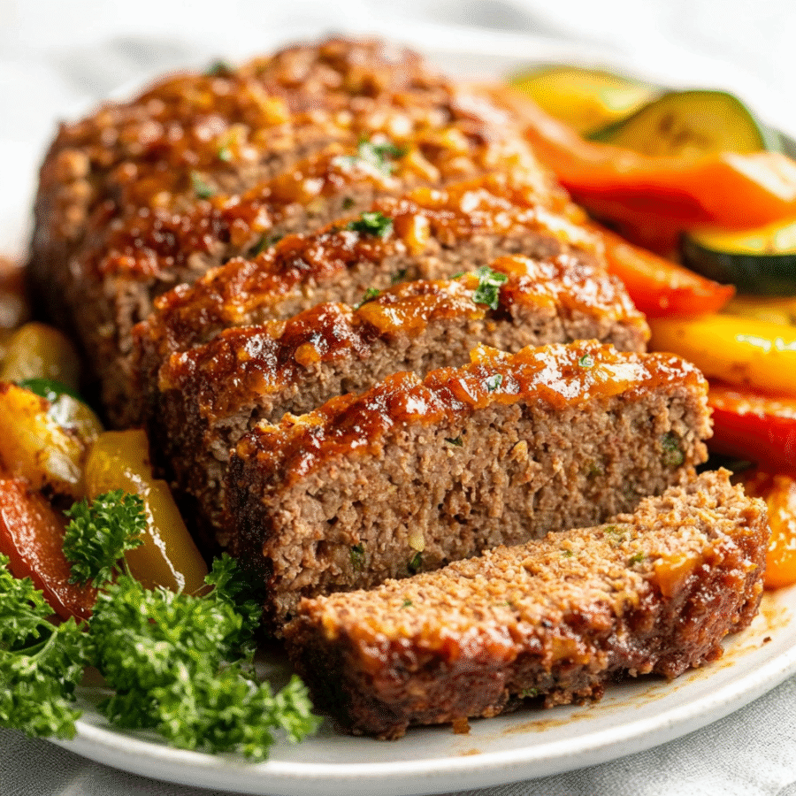Pork Rind Crusted Spiced Keto Meatloaf