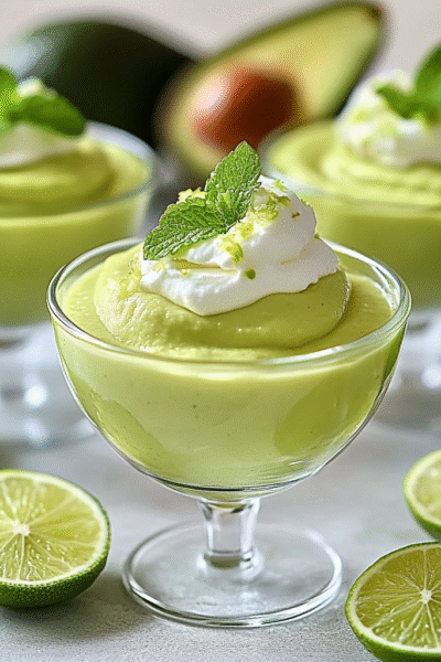 Raw Avocado Lime Mousse