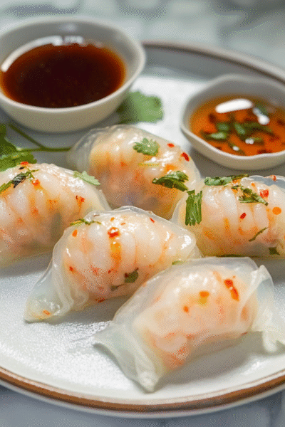 Rice Paper Har Gow (Shrimp Dumplings Hack)
