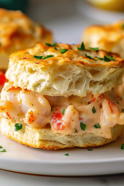 Shrimp Crab Biscuit Melts