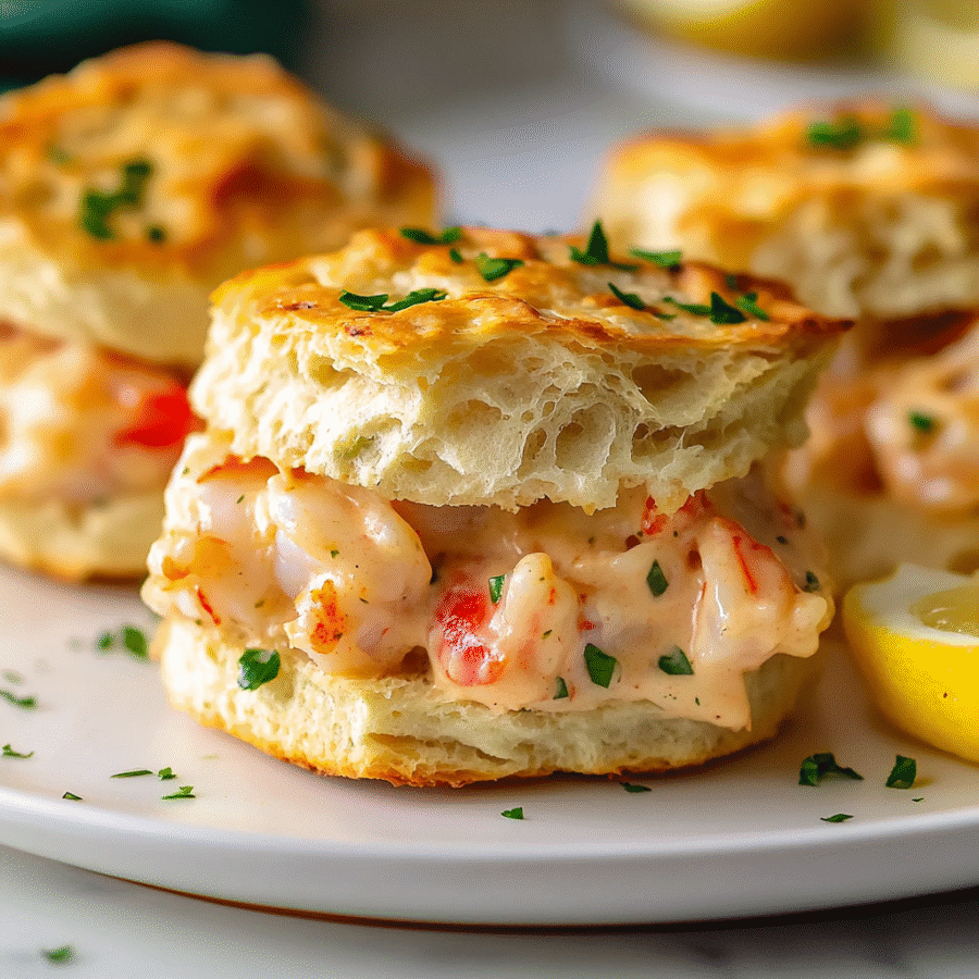 Shrimp Crab Biscuit Melts That Everyone Will Love! 6 Shrimp Crab Biscuit Melts