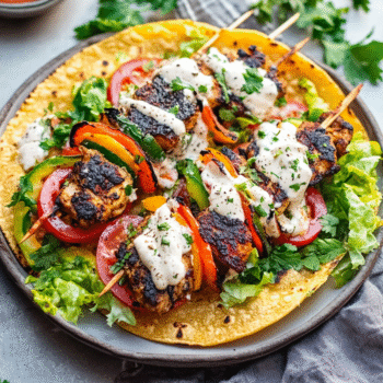 Smashed Tortilla Kebab Low-Carb Edition