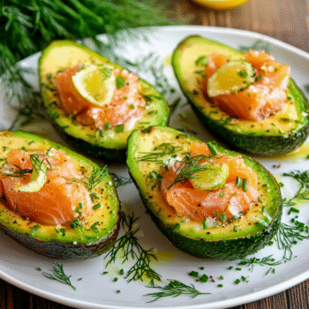 Smoked Salmon Stuffed Avocado Boats