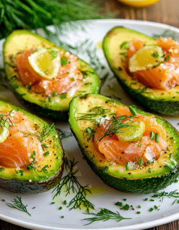 Smoked Salmon Stuffed Avocado Boats
