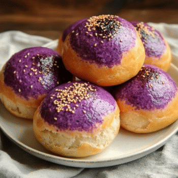 Current image: Soft Purple Sweet Potato Buns