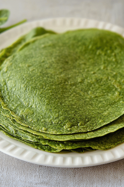 Spinach tortillas