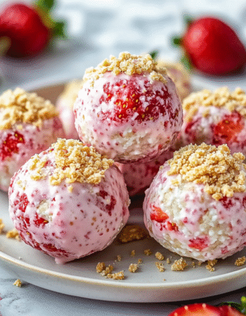 Strawberry Cheesecake Protein Balls
