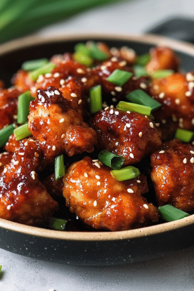 Sugar-Free Keto General Tso Chicken Air Fryer