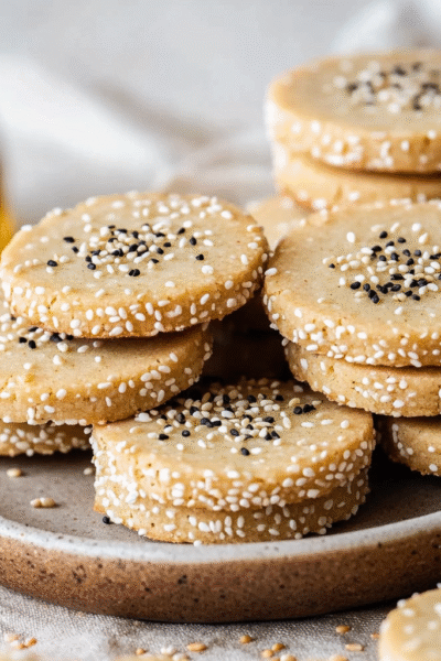 Tahini Shortbread Cookies