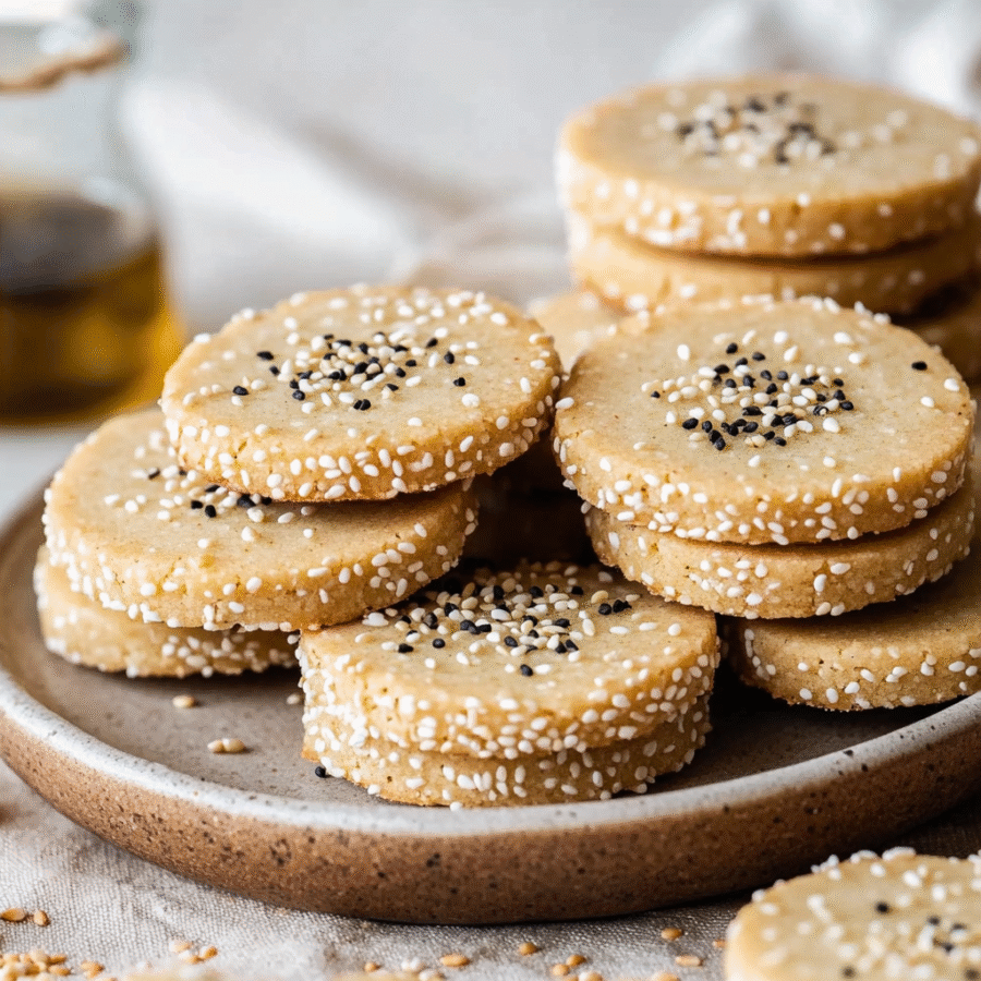 Tahini Shortbread Cookies