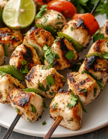 Tequila Lime Grilled Chicken Skewers Keto