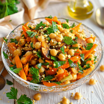 The Best Moroccan Carrot Chickpea Salad