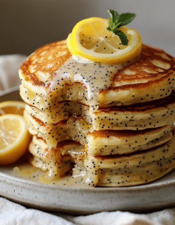 These Lemon Poppy Seed Pancakes