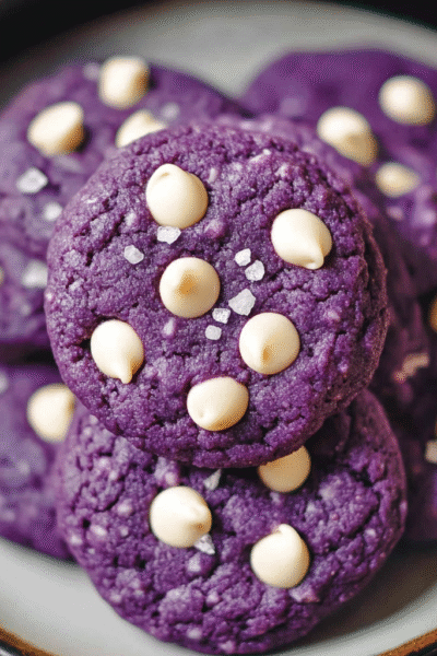 Ube Cookies | Soft White Chocolate Recipe