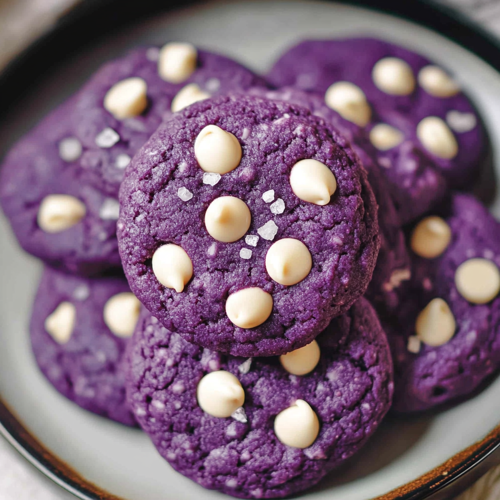 Ube Cookies | Soft White Chocolate Recipe