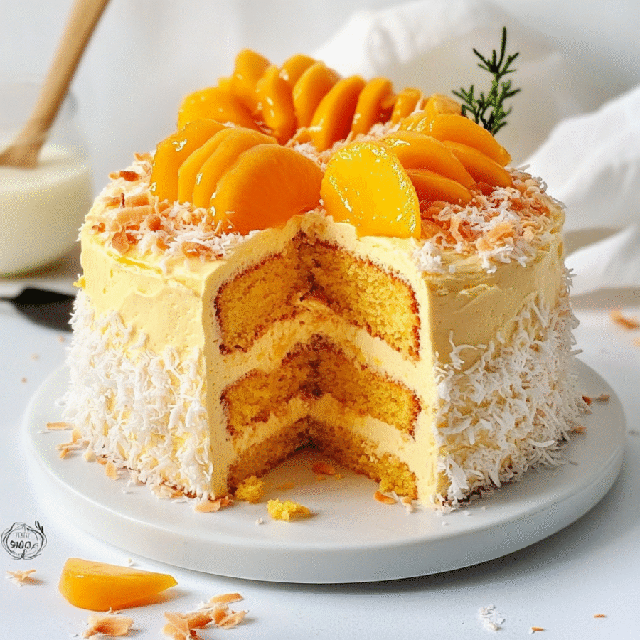 Vegan Mango Coconut Cake