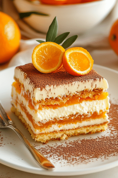 Vegan Orange Tiramisu