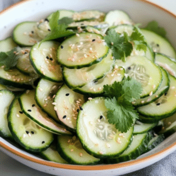 Viral Creamy Asian Cucumber Salad