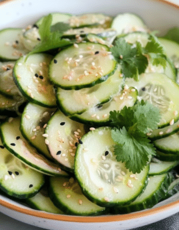 Viral Creamy Asian Cucumber Salad