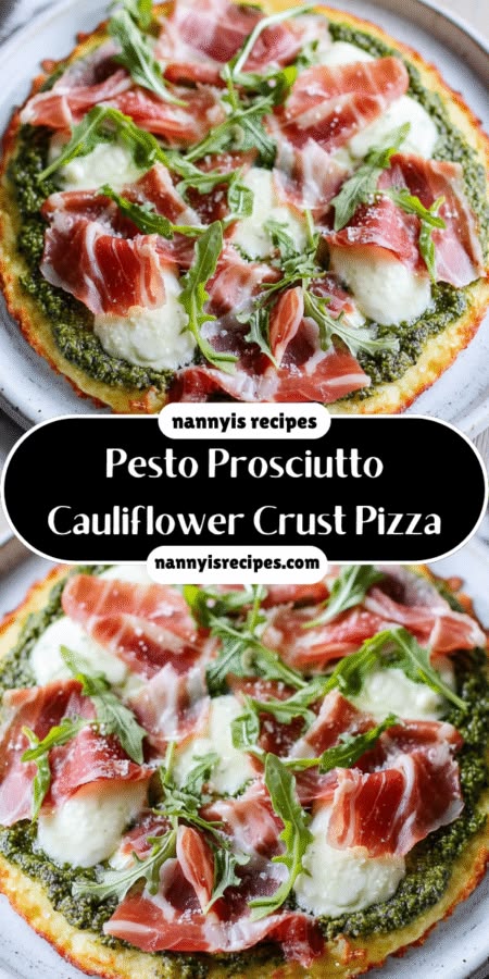 Pesto Prosciutto Cauliflower Crust Pizza is delicious!! 6 a184e76704812f28149d0369a126ebb3 1