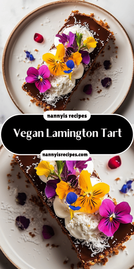 Vegan Lamington Tart: A Delicious Plant-Based Delight! 6 14 2