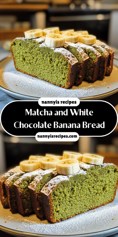 Matcha and White Chocolate Banana Bread is Deliciously Unique! 7 20 4