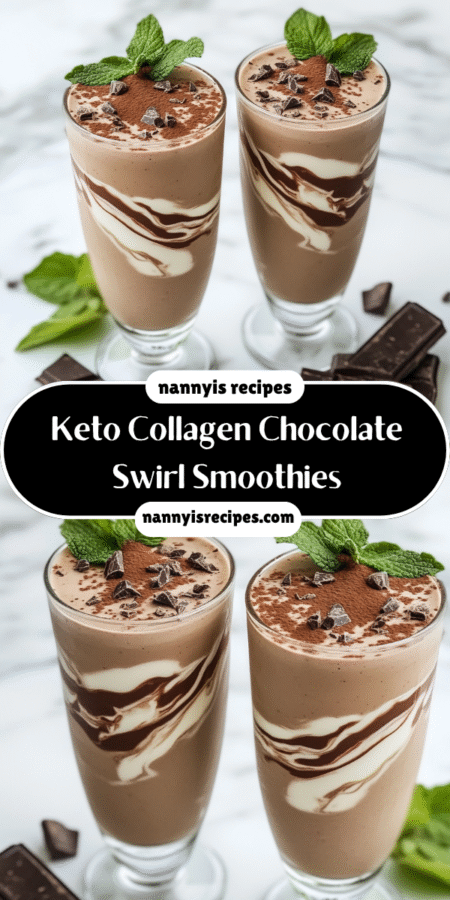 Keto Collagen Chocolate Swirl Smoothies Boost Your Energy! 7 27 5