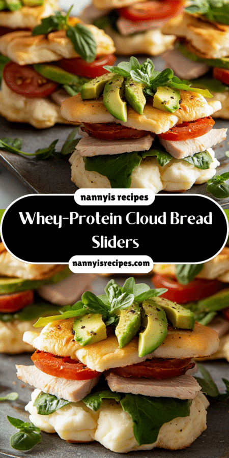 Whey-Protein Cloud Bread Sliders: A Tasty Low-Carb Delight! 7 29 4