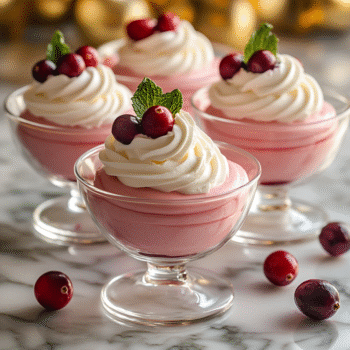 Current image: Cranberry Mousse Cups