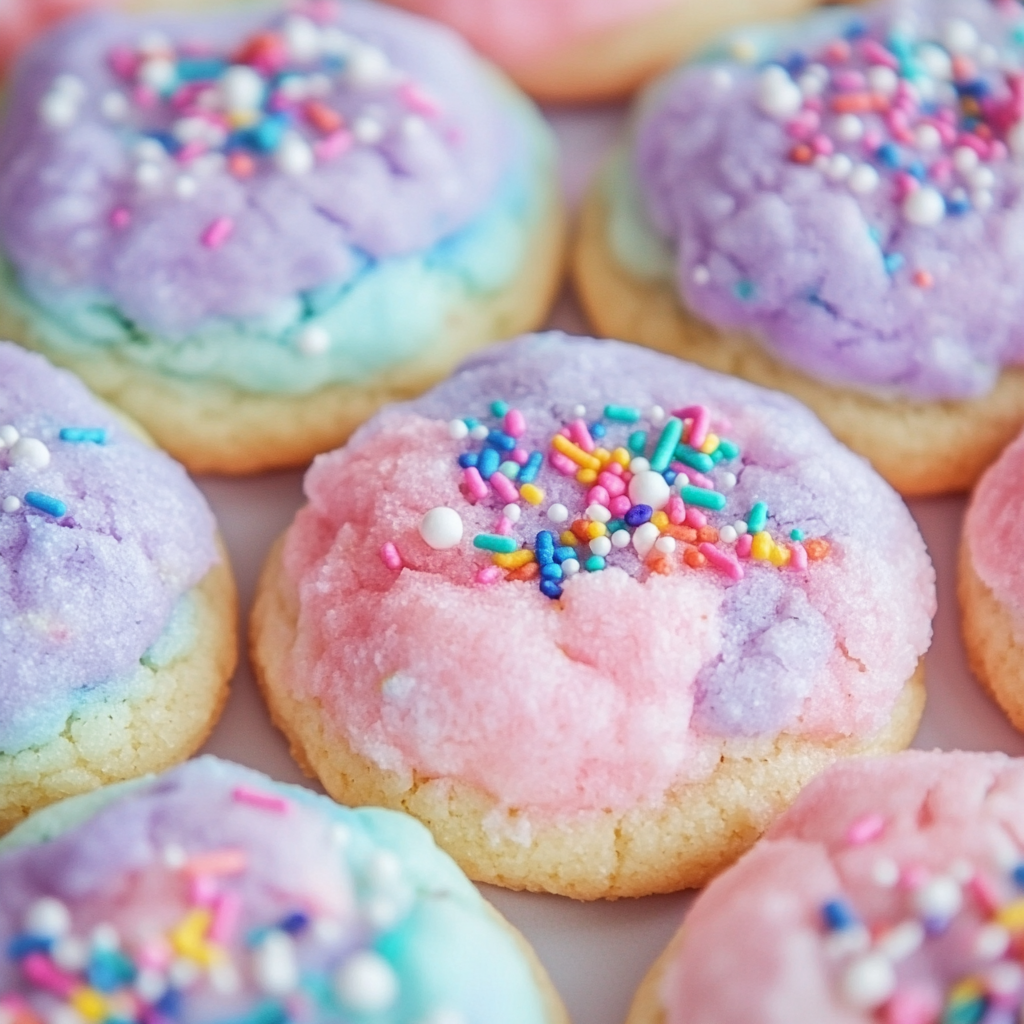Delicious Cotton Candy Cookies