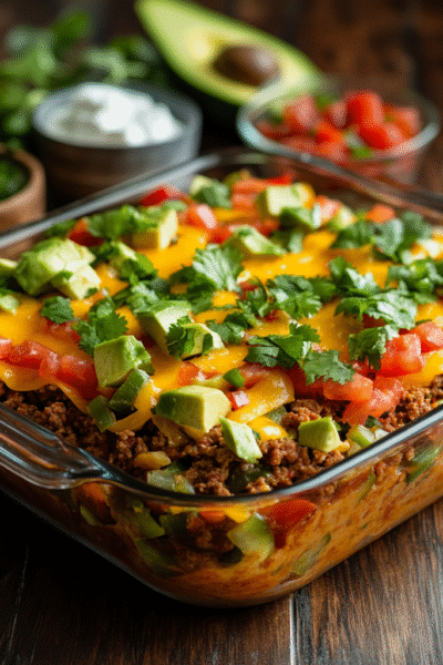 Keto Taco Casserole 1