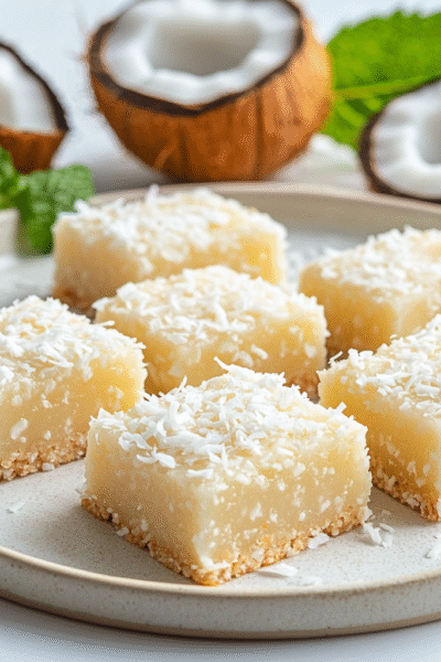 No Bake Keto Coconut Bars