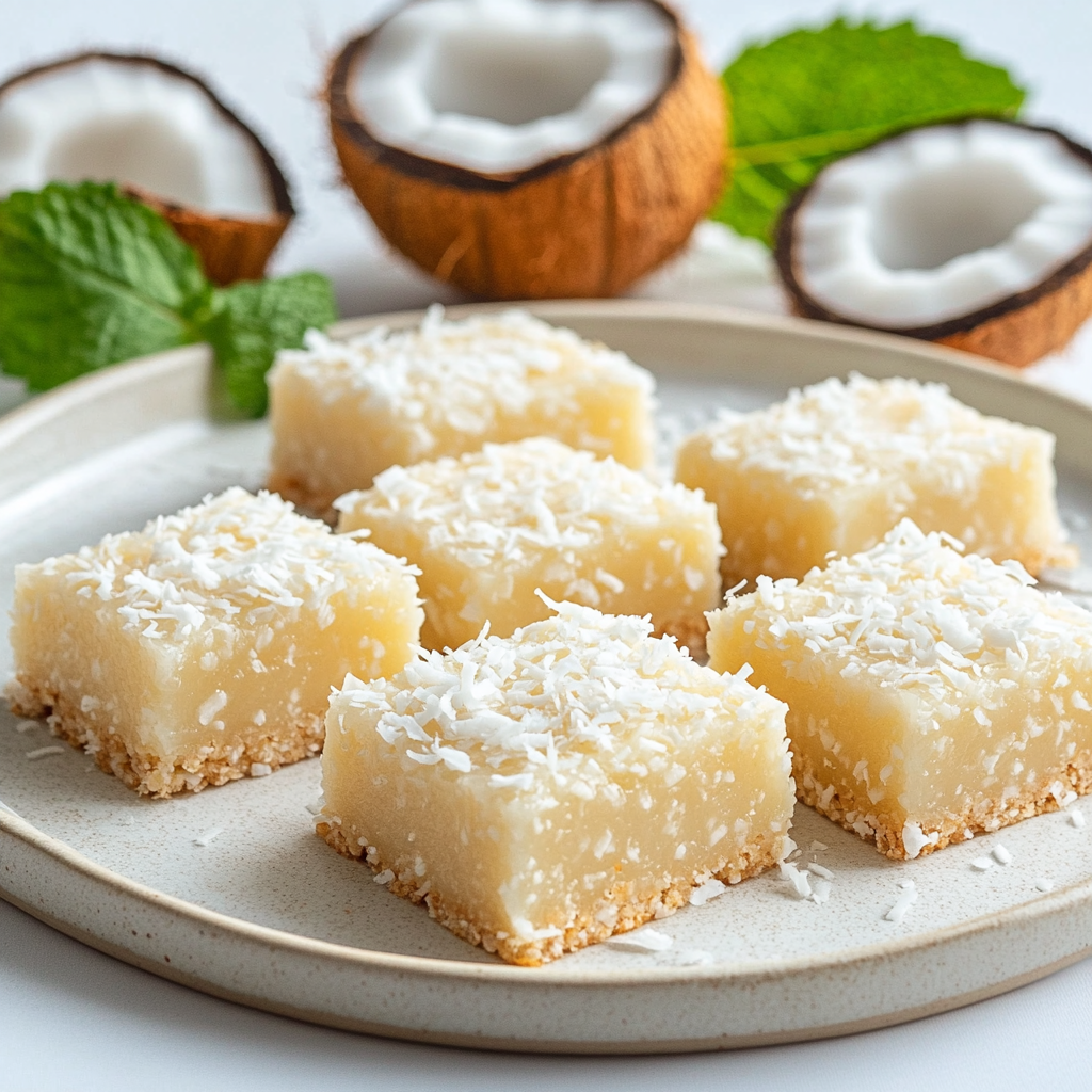 No Bake Keto Coconut Bars
