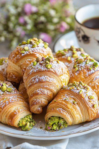 Pistachio Croissants