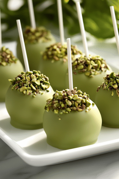 Protein Dessert Pistachio Cake Pops