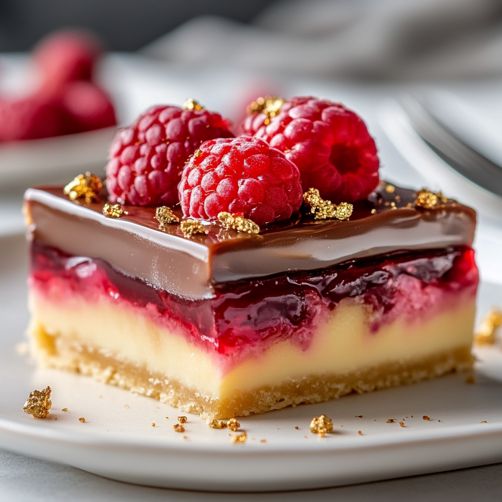 Raspberry caramel millionaires shortbread