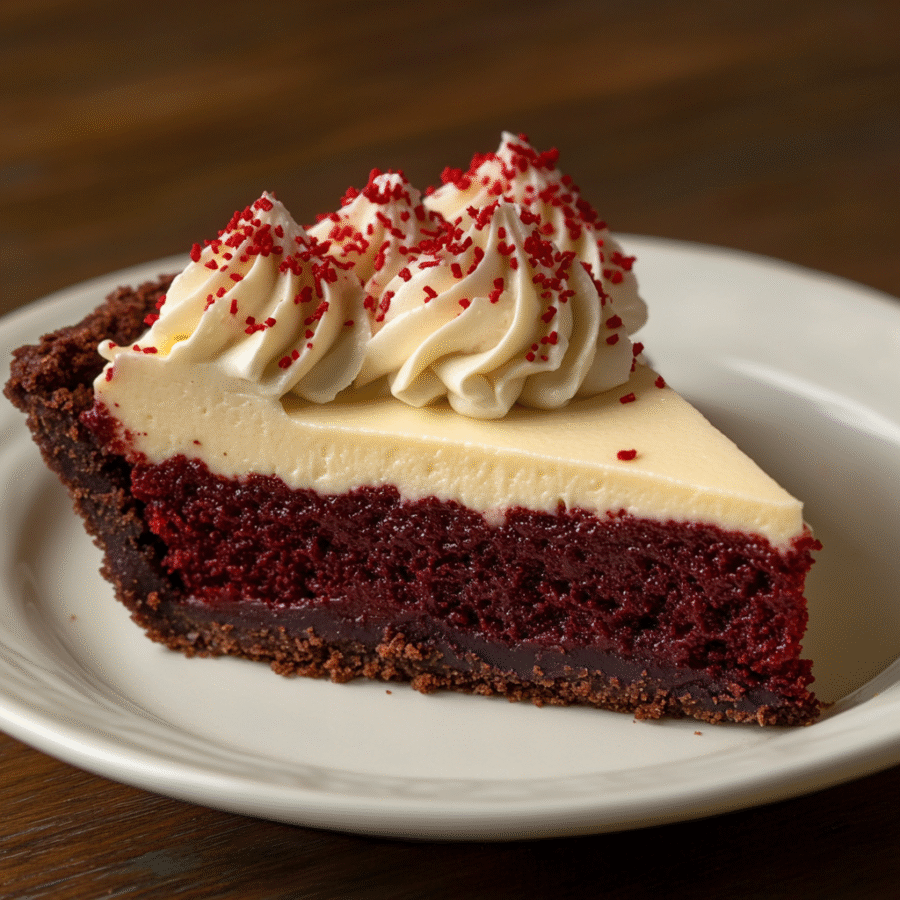Red velvet brownie pie 44