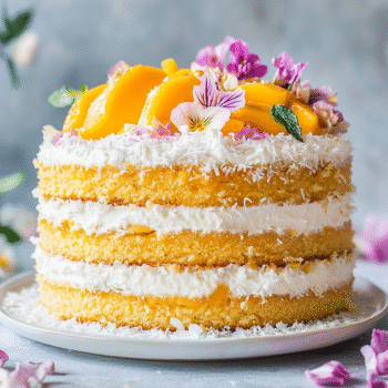 Current image: Vegan Mango Coconut Cake