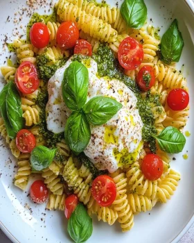Pesto Burrata Pasta First Image First Image