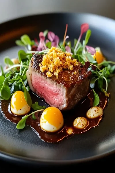 Salted Duck Egg Yolk Crumble: A Bold Steak Topping You’ll Love 25 Salted Duck Egg Yolk Crumble over Steak First Image First Image