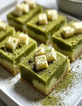 Matcha White Chocolate Blondies First Image First Image