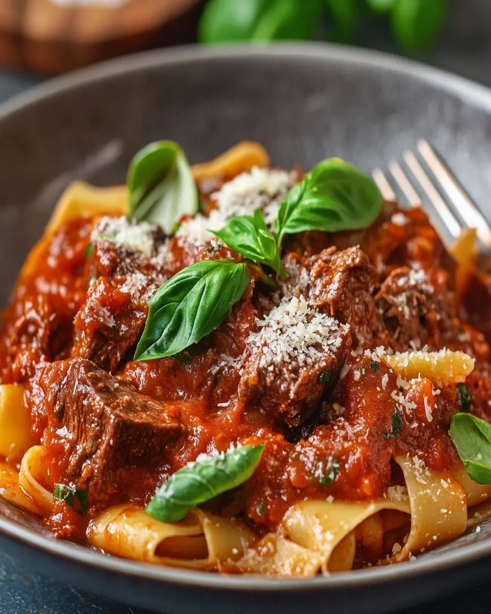 Slow Cooker Beef Ragu First Image First Image