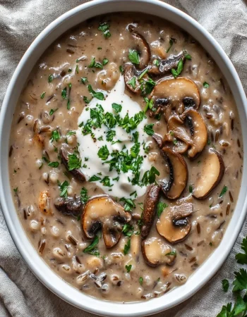 Mushroom Wild Rice Soup: Cozy Comfort in Every Spoonful 36 Mushroom Wild Rice Soup First Image First Image