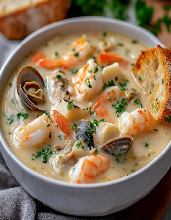 Creamy Seafood Chowder First Image First Image