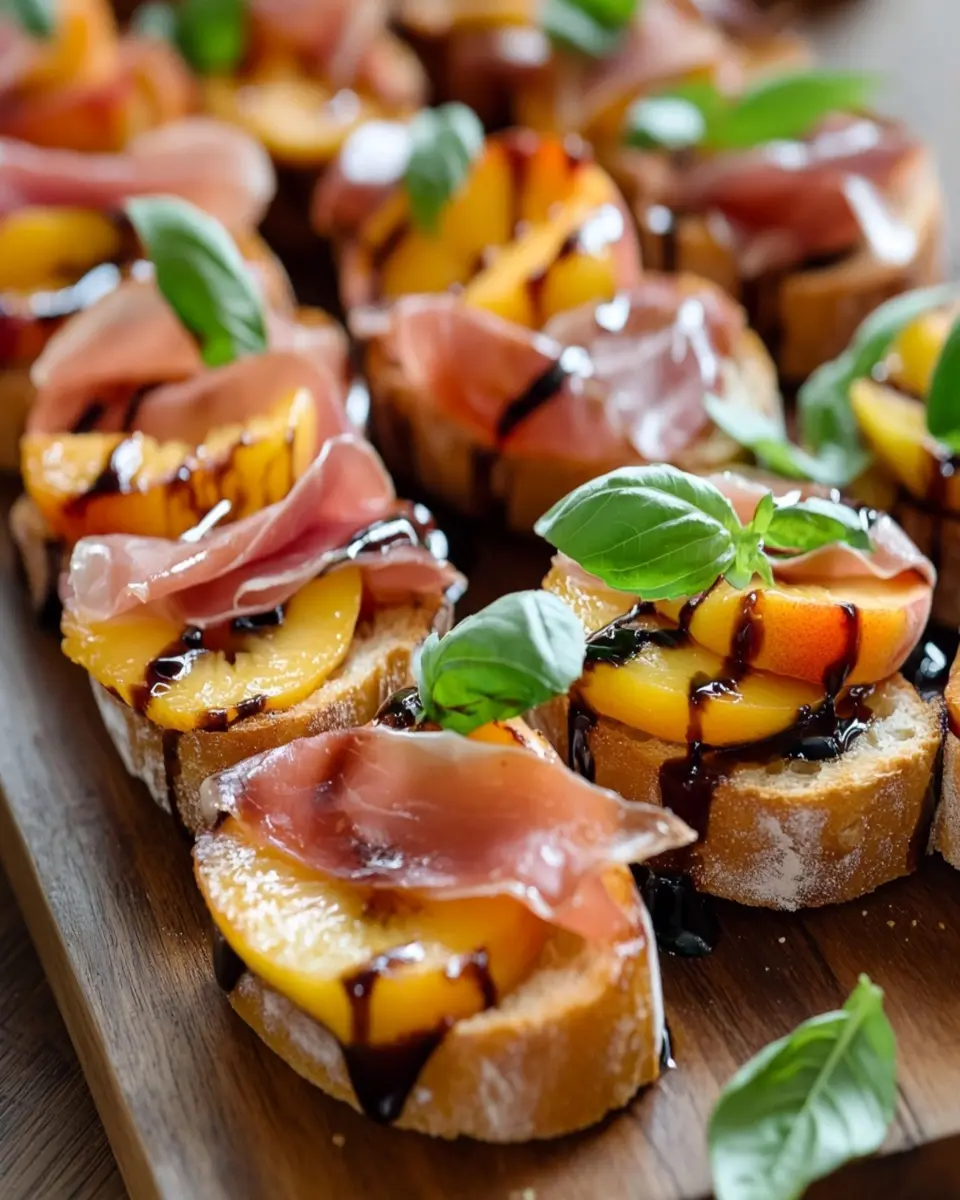 Peach Prosciutto Crostini: Irresistibly Sweet & Savory Delight 6 ggdqyvos5vfkqtu8q5ck