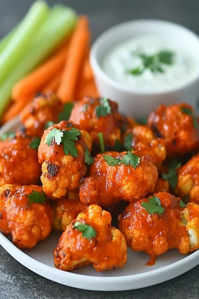 Buffalo Cauliflower Wings That'll Change Your Snack Game Forever 13 Buffalo Cauliflower Wings First Image First Image